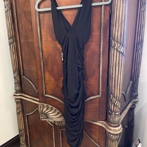 Nookie Elegant Black Backless Dress